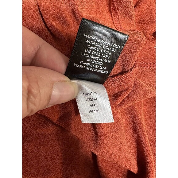 Torrid - 3 Women's Orange Cold‎ Shoulder Cutout Top Plus Size 3x 22-24 - Picture 8 of 9